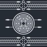 native ethnic art symbol N25