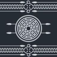 native ethnic art symbol N26