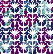 Abstract floral seamless pattern Classic ornament in retro style N2