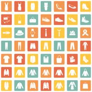 Vector Set of 49 Clothes Icons N12