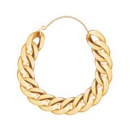Chunky chain golden metallic necklace or bracelet N10