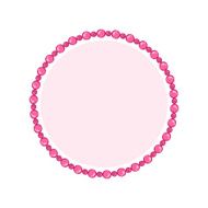 Simple style round jewelry frame template N9