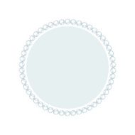 Simple style round jewelry frame template N10