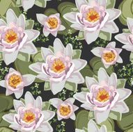 Seamless vintage flower print pattern background Lotus N3