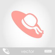 Beach Hat vector icon
