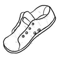old single sneaker