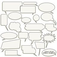 vector speech bubbles collection