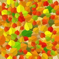 Seamless texture of autumn leaves N5