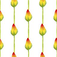 Watercolor seamless floral pattern N11