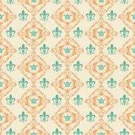 Seamless pattern Vector Vintage N7
