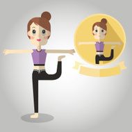 dancer Mascot cartoon great for any use Vector EPS10