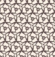 Floral seamless pattern background Retro style Wild roses stylized illustration N2