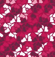 Floral seamless pattern background Retro style Wild roses stylized illustration N3
