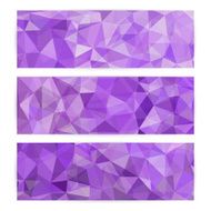 Set of Abstract Geometric Polygonal Backgrounds N10