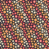 Seamless pattern with cute flowers N18