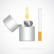 Lighter and cigarette N2