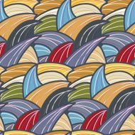 decorative pattern of the plant and abstract elements N6