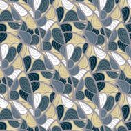 decorative pattern of the plant and abstract elements N7