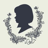 silhouette girl