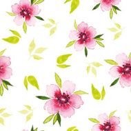 Spring flowers seamless pattern Watercolor N7