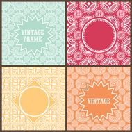 Collection of blank frames