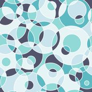 Modern seamless pattern with colorful circles and semicircles
