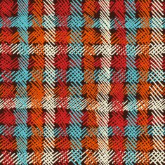 Boho seamless pattern vintage checkered background