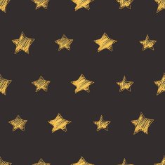 Seamless vector pattern with hand drawn stars shapes N2