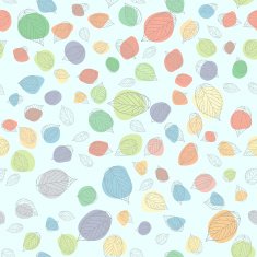 Seamless pattern with leaves Colorful spots Autumn texture