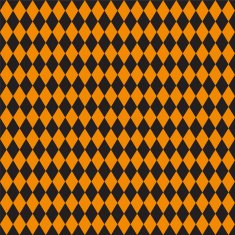 Seamless texture of rhombuses Black and orange colors