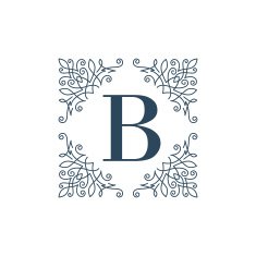 Flourish logo template ornament label N6