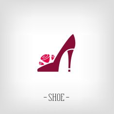 Stylized womens shoes Logo shoe store N2