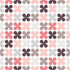 Cute retro abstract floral seamless pattern illustration N3