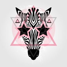Zebra head Tribal pattern N3