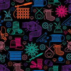 Sewing And Needlework Seamless Pattern N3