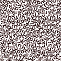 Letters seamless pattern vector background