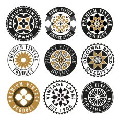 Collection of Vintage Ornamental Labels N3