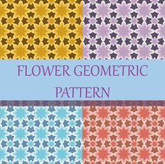 Flower Geometric Background Pattern