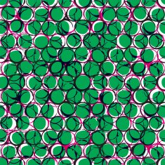 Seamless fashion pattern with dots and circles N6