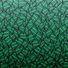 Seamless pattern from gradient leaves Leaf veil Vector