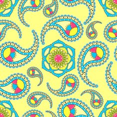 Bright seamless paisley pattern N3