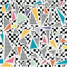 Retro 80s memphis pattern background