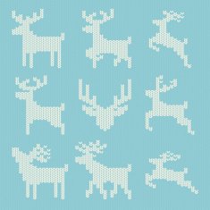 Knitted Christmas Reindeer N2