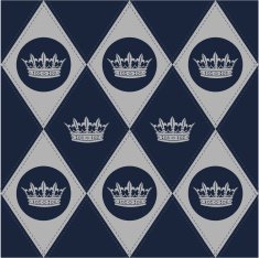Modern diamond pattern with royal crown N2
