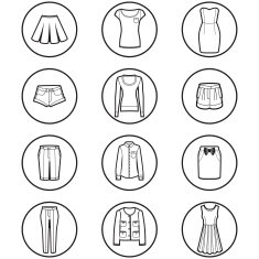 Set of Fashion Icons N100