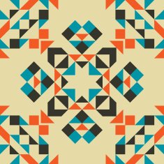 Ethnic tribal geometric seamless pattern N5