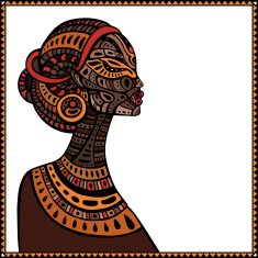 Profile of beautiful African woman N7