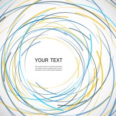 Vector abstract color line and circle background N14
