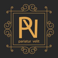 luxury monogram design template elegant line art business sign b N9