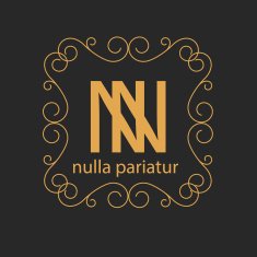 luxury monogram design template elegant line art business sign b N10